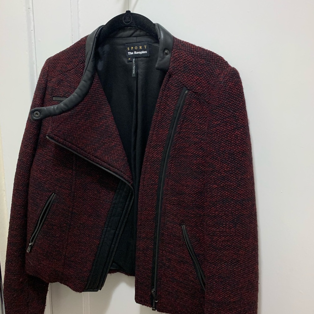 The Kooples wool and leather jacket